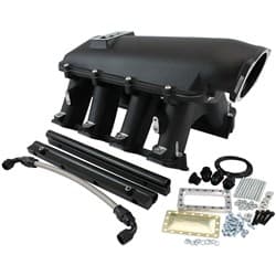 GM LS MODULAR INTAKE MANIFOLD RECTANGLE PORT HI RISE EFI BLACK Aeroflow - AF6263-6001