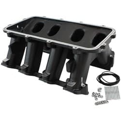 HI RISE NON EFI GM LS BASE MODULAR INTAKE MANI RECTANGLE PORT BLACK AF 6279-6002