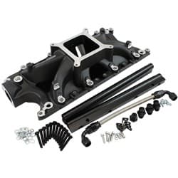 SBF EFI AIR GAP INTAKE MANIFOLSINGLE PLANE WINDSOR BLACK FORD 302 - AF6290-2000