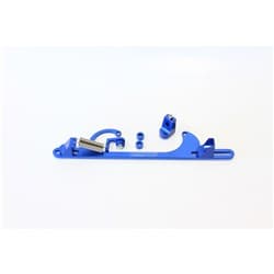 BILLET THROTTLE CABLE BRACKET BLUE SUITS 4150 STYLE
