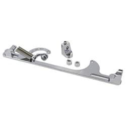 BILLET THROTTLE CABLE BRACKET CHROME SUITS 4150 STYLE