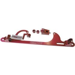 BILLET THROTTLE CABLE BRACKET RED SUITS 4150 STYLE