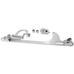 BILLET THROTTLE CABLE BRACKET SILVER SUITS 4150 STYLE