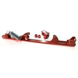 BILLET THROTTLE CABLE BRACKET RED SUITS 4500 STYLE