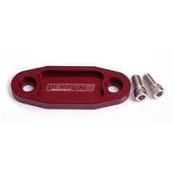 BILLET FUEL PUMP BLOCK OFF RED SUIT 302 351C