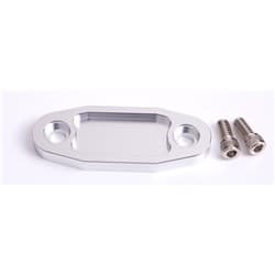 BILLET FUEL PUMP BLOCK OFF SILVER SUIT 302 351C
