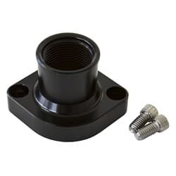 BILLET THERMOSTAT HOUSING BLACFORD 351C STRAIGHT UP CLEVELAN-16ORB Aeroflow AF 64-2021BLK