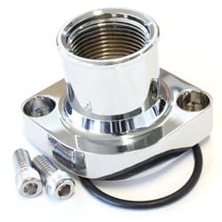 BILLET THERMOSTAT HOUSING CHROFORD 351C STRAIGHT UP CLEVELAN-16ORB Aeroflow - AF 64-2021C