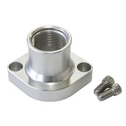 BILLET THERMOSTAT HOUSING SILVFORD 351C STRAIGHT UP CLEVELAN-16ORB Aeroflow - AF 64-2021S