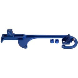 BILLET THROTTLE CABLE BRACKET BLUE SUITS 4150 STYLE CARBS
