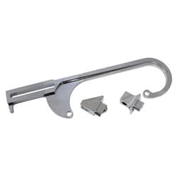 BILLET THROTTLE CABLE BRACKET CHROME SUITS 4150 STYLE CARBS