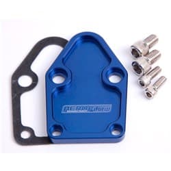 BILLET FUEL PUMP BLOCK OFF PLATE BLUE SUITS SBC