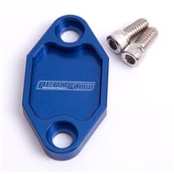 BILLET FUEL PUMP BLOCK OFF PLATE BLUE SUITS HOLDEN 308