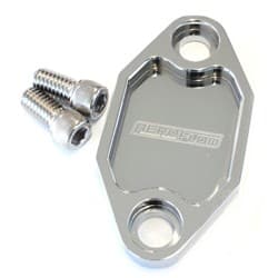 BILLET FUEL PUMP BLOCK OFF PLATE CHROME SUITS HOLDEN 308