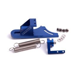 THROTTLE RETURN SPRING BRACKETBLUE SUITS 4150 STYLE CARBS