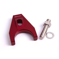 BILLET DISTRIBUTOR HOLD DOWN RED BRACKET SUITS ALL CHEV