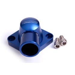 BILLET THERMOSTAT HOUSING SBC BBC HOLDEN BLUE SWIVEL