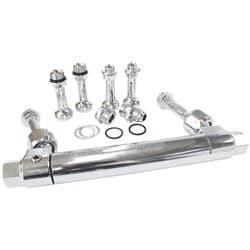 ADJUSTABLE FUEL LOG BG HOLLEY CHROME 1 & 2 METERING BLOC