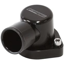 BILLET THERMOSTAT HOUSING BLACFORD 351C 90 DEG CLEVELAND SWIVEL Aeroflow AF 64-2039BLK