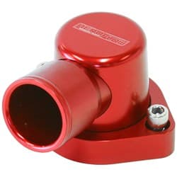 BILLET THERMOSTAT HOUSING RED FORD 351C 90 DEG CLEVELAND SWIVEL Aeroflow - AF 64-2039R