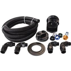 Billet Oil Filter Remote MountKit Single Filter Kit -10 hoseAF 64-2042