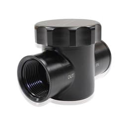 BILLET RADIATOR FILTER BLACK FIT TO RADIATOR HOSE Hoses Aeroflow 64-2043