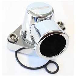 BILLET THERMOSTAT HOUSING CHROHOLDEN V8 90 DEG SWIVE 253 308