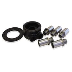 BILLET SANDWICH ADAPTER BLACK UNIVERSAL -8 ORB PORTS