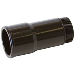 1.75" RADIATOR HOSE ADAPTER BLACK SHORT 2.75" LENGTH CVR