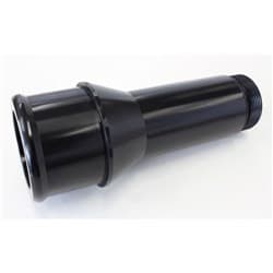 1.75" RADIATOR HOSE ADAPTER BLACK LONG 4.5" LENGTH CVR