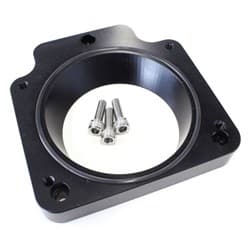 LS THROTTLE BODY ADAPTER BLACK4-BOLT TB TO 3-BOLT MANIFOLD