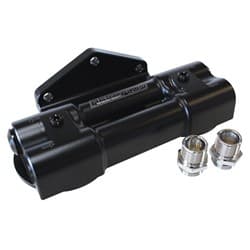 BILLET DUAL FILTER MOUNT BLACK SUITS 2 X 3/4"-16