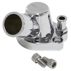 BILLET THERMOSTAT HOUSING CHROHOLDEN V8 HEATER 90 DEG SWIVEL253 308 Aeroflow - AF 64-2091C