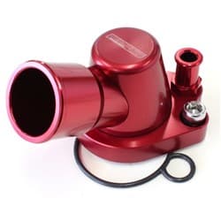 BILLET THERMOSTAT HOUSING RED HOLDEN V8 HEATER 90 DEG SWIVEL253 308 Aeroflow - AF 64-2091R