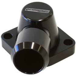 BILLET THERMOSTAT HOUSING BLACGM LS3 LSA 90 DEG SWIVEL
