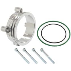 BOSCH DBW 74mm THROTTLE ADAPT INTERCOOLER CLAMP 3 INCH SILVE