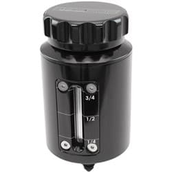 BRAKE RESERVOIR SIGHT GLASS REMOTE BILLET RESERVOIR BLACK CLUTCH Aeroflow AF 64-2154BLK