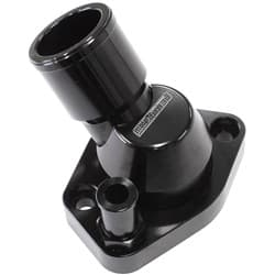 BILLET THERMOSTAT HOUSING BLACFORD WINDSOR 45 DEG SWIVEL SBF Aeroflow - AF 64-2233BLK