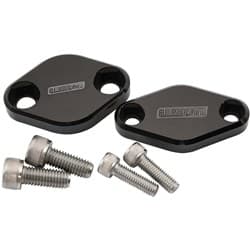 SUBARU AIR PUMP DELETE PLATES BLOCK OFF COVERS KIT BLACK Aeroflow - AF 64-2254BLK