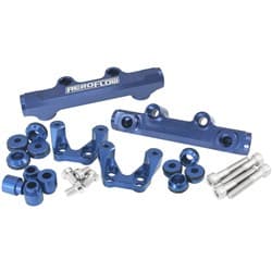 SUBARU EJ20 CONVERSION FUEL RAIL TOP FEED BLUE 92-00 WRX