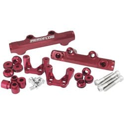 SUBARU EJ20 CONVERSION FUEL RAIL TOP FEED RED 92-00 WRX