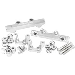 SUBARU EJ20 CONVERSION FUEL RAIL TOP FEED SILVER 92-00 WRX