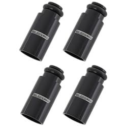 INJECTOR ADAPTER LONG 14MM TO 14MM FUEL RAIL 4 PACK BLACK