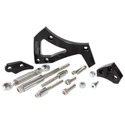FORD 351C CLEV BILLET BLACK ALTERNATOR BRACKET D/SIDE MID MOUNT Aeroflow - AF 64-4000BLK