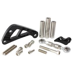 SBC SUIT MID MOUNT ALT BRACK D/SIDE LONG PUMP - BLACK