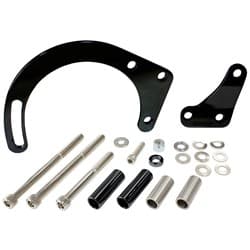 LOW MOUNT ALT BRACKET BLACK S/B CHEV WITH LONG WATER PUMP