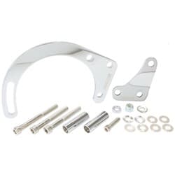 LOW MOUNT ALT BRACKET CHROME S/B CHEV WITH SHORT WATER PUMP