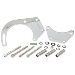 LOW MOUNT ALT BRACKET CHROME B/B CHEV WITH SHORT WATER PUMP