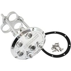 LOW PROFILE TRIPLE PUMP HANGERFUEL 450 525lph POLISHED BILLE