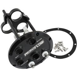 LOW PROFILE TRIPLE PUMP HANGERFUEL 450 525lph BLACK BILLET